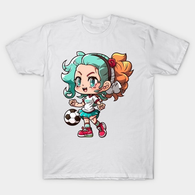 Football Girl T-Shirt by WalldeMar
